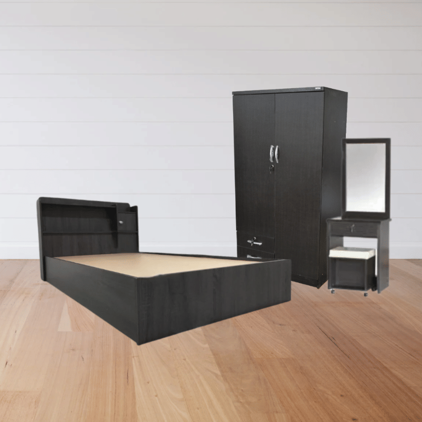 ชุดห้องนอน 3.5 ฟุต WISDOM DESIGN FURNITURE รุ่น TJ120 สีโอ๊ค